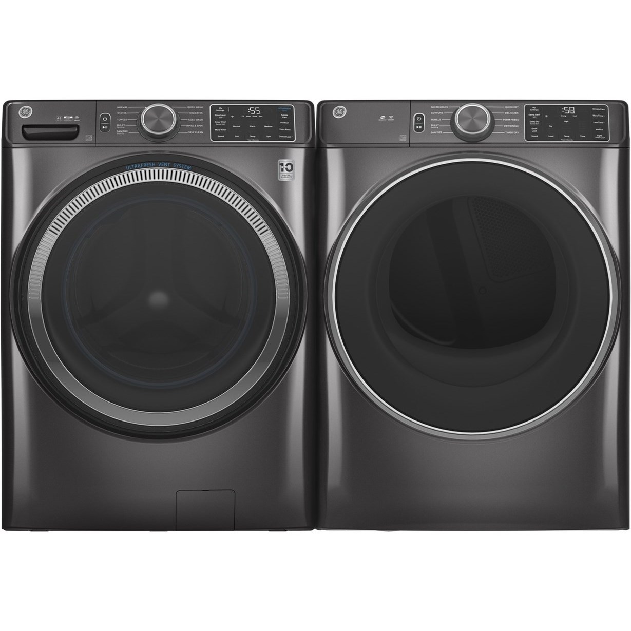 GE Appliances GE® 4.8 cu. ft. Capacity Smart Front Load ENERGY STAR